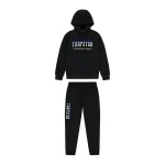 TRAPSTAR CHENILLE DECODED 2.0 HOODED TRACKSUIT - BLACK ICE EDITION