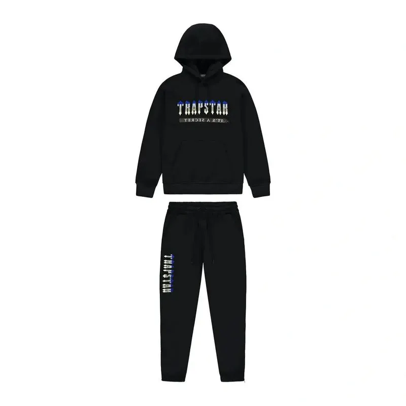 TRAPSTAR CHENILLE DECODED 2.0 HOODED TRACKSUIT - BLACK ICE EDITION TRAPSTAR CHENILLE DECODED 2.0 HOODED TRACKSUIT - BLACK ICE EDITION