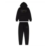 TRAPSTAR CHENILLE DECODED HOODED TRACKSUIT - Black Camo