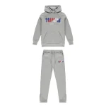 TRAPSTAR CHENILLE DECODED HOODED TRACKSUIT - GREY REVOLUTION EDITION