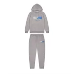 TRAPSTAR CHENILLE DECODED HOODIE TRACKSUIT - GREY ICE FLAVOURS 2.0 EDITION