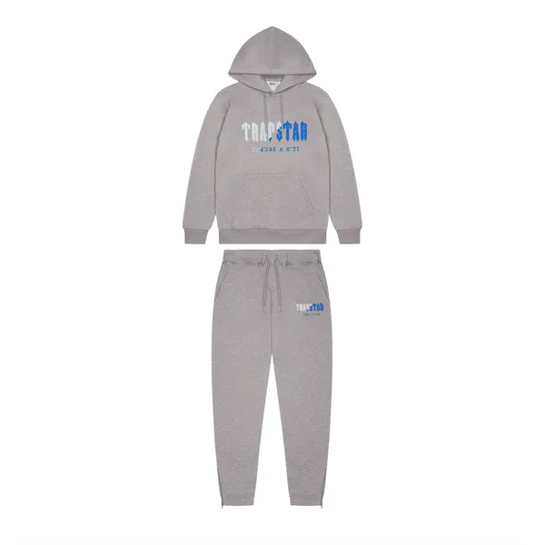 TRAPSTAR CHENILLE DECODED HOODIE TRACKSUIT - GREY ICE FLAVOURS 2.0 EDITION TRAPSTAR CHENILLE DECODED HOODIE TRACKSUIT - GREY ICE FLAVOURS 2.0 EDITION