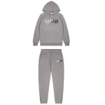 TRAPSTAR CHENILLE DECODED HOODIE TRACKSUIT - GREY ICE FLAVOURS EDITION