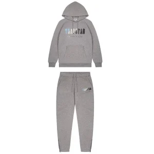 TRAPSTAR CHENILLE DECODED HOODIE TRACKSUIT - GREY ICE FLAVOURS EDITION