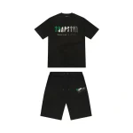 TRAPSTAR CHENILLE DECODED SHORT SET - GREEN BLACK
