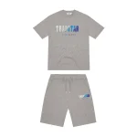 TRAPSTAR CHENILLE DECODED SHORT SET - GREY ICE FLAVOURS 2.0 EDITION