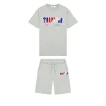 TRAPSTAR CHENILLE DECODED SHORT SET - GREY REVOLUTION EDITION