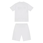 TRAPSTAR CHENILLE DECODED SHORT SET - WHITE GREEN-1