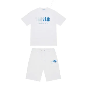 TRAPSTAR CHENILLE DECODED SHORT SET - WHITE ICE FLAVOURS 2.0 EDITION