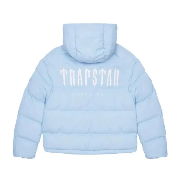 TRAPSTAR DECODED HOODED PUFFER 2.0 - ICE BLUE-1