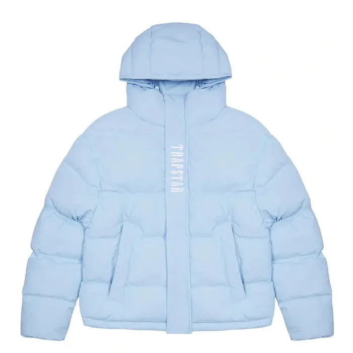 TRAPSTAR DECODED HOODED PUFFER 2.0 - ICE BLUE TRAPSTAR DECODED HOODED PUFFER 2.0 - ICE BLUE