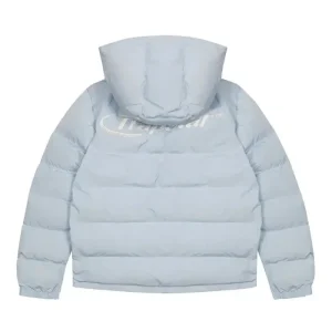TRAPSTAR HYPERDRIVE DETACHABLE HOODED PUFFER JACKET - ICE BLUE