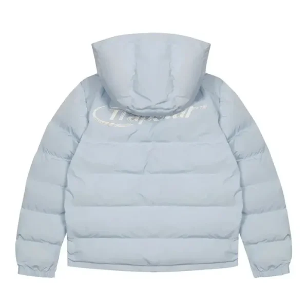 TRAPSTAR HYPERDRIVE DETACHABLE HOODED PUFFER JACKET - ICE BLUE
