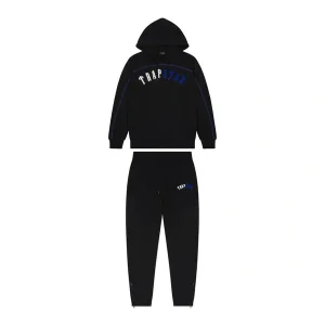 TRAPSTAR IRONGATE ARCH CHENILLE HOODIE TRACKSUIT - BLACK ICE EDITION