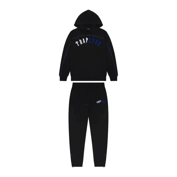 TRAPSTAR IRONGATE ARCH CHENILLE HOODIE TRACKSUIT - BLACK ICE EDITION TRAPSTAR IRONGATE ARCH CHENILLE HOODIE TRACKSUIT - BLACK ICE EDITION