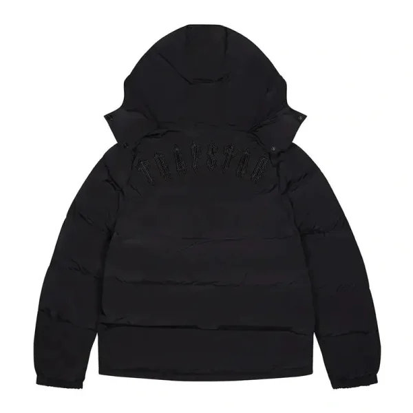 TRAPSTAR IRONGATE DETACHABLE HOODED PUFFER JACKET - 2023 BLACKOUT EDITION-1