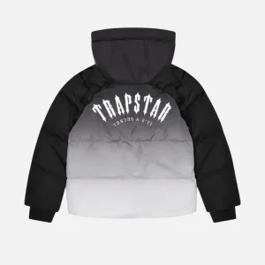 TRAPSTAR IRONGATE HOODED PUFFER 2.0 JACKET – BLACK GRADIENT