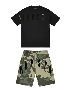 Trapstar Arch Chenille Decoded 2.0-Grey Shorts set