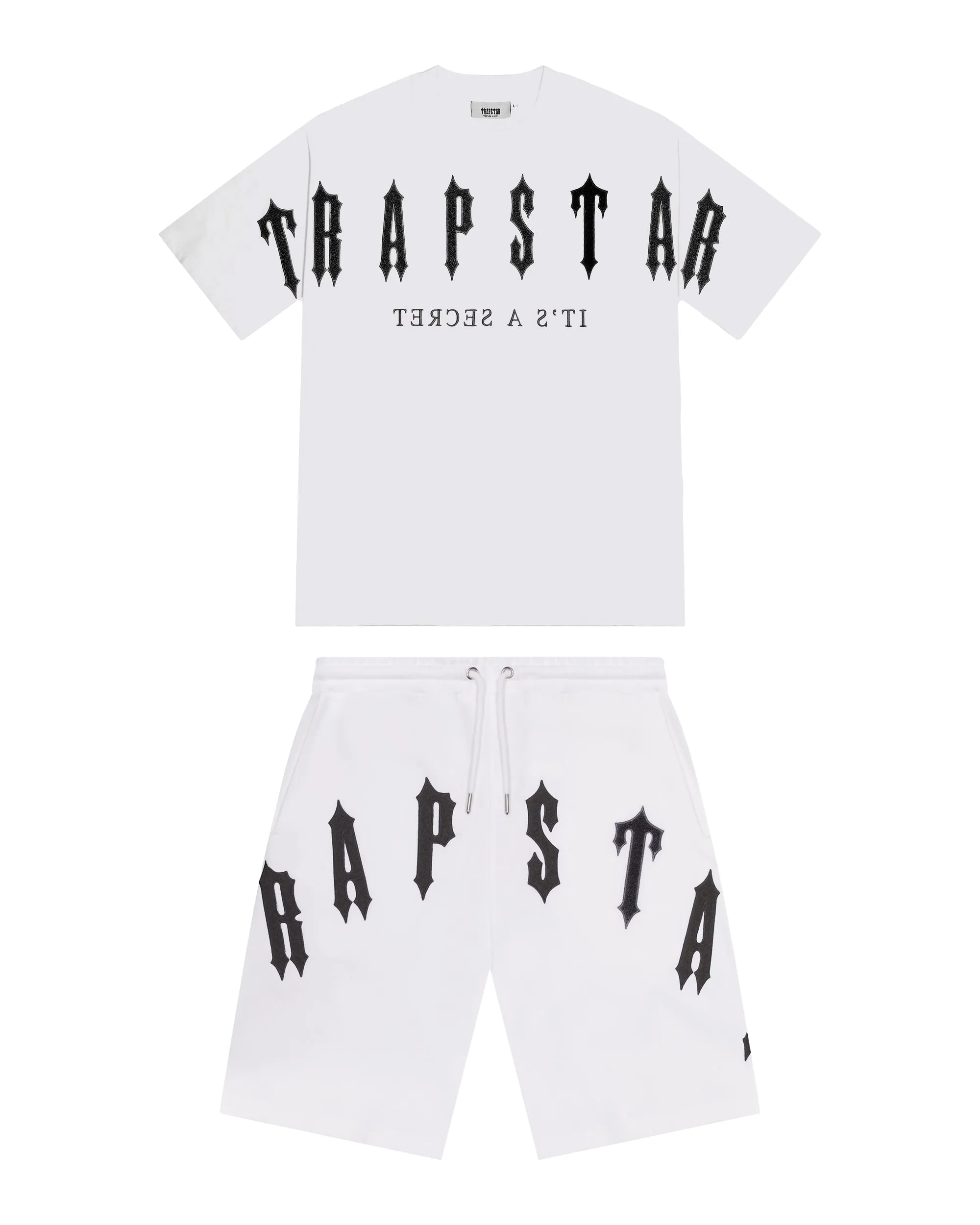 Trapstar Arch Chenille Decoded 2.0-Grey Shorts set Trapstar Arch Chenille Decoded 2.0-Grey Shorts set