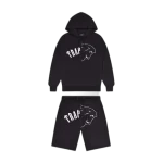 Trapstar Arch Shooters Hooded Shorts Set - Black