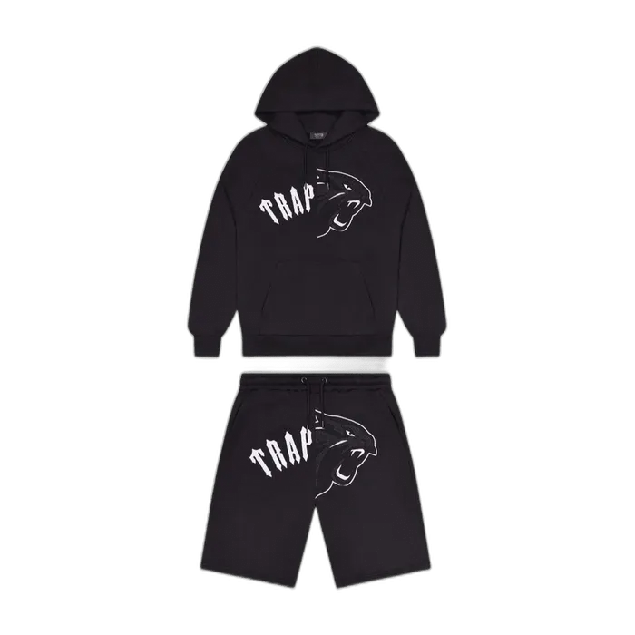 Trapstar Arch Shooters Hooded Shorts Set - Black Trapstar Arch Shooters Hooded Shorts Set - Black