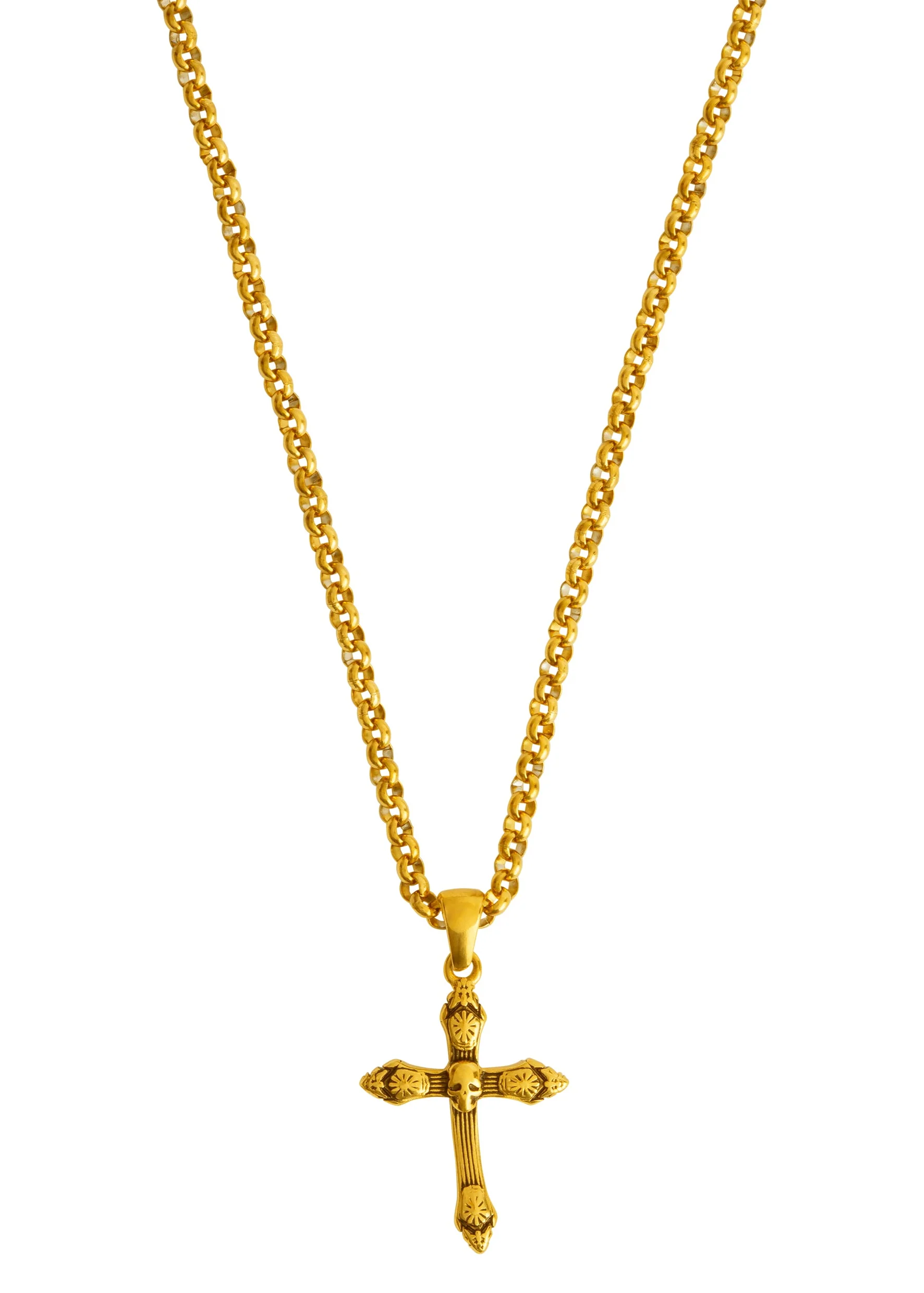 Trapstar Bevelled Cross Necklace Trapstar Bevelled Cross Necklace