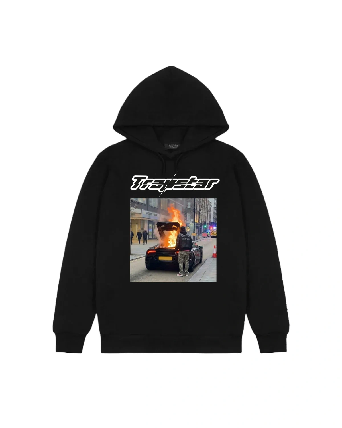 Trapstar Black Smoke Hoodie Trapstar Black Smoke Hoodie