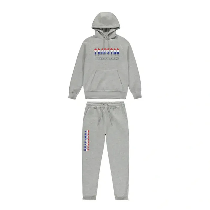 Trapstar Chenille Decoded 2.0 Hooded Tracksuit - GREY REVOULTION EDITION Trapstar Chenille Decoded 2.0 Hooded Tracksuit - GREY REVOULTION EDITION