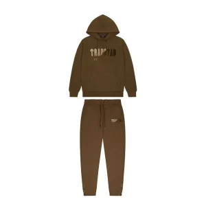 Trapstar Chenille Decoded Hooded Earth Edition Tracksuit Brown