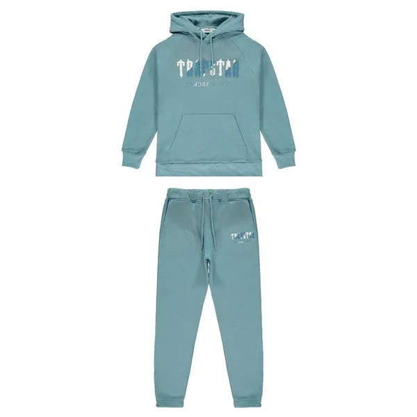 Trapstar Chenille Decoded Hooded Tracksuit - Citadel White Trapstar Chenille Decoded Hooded Tracksuit - Citadel White