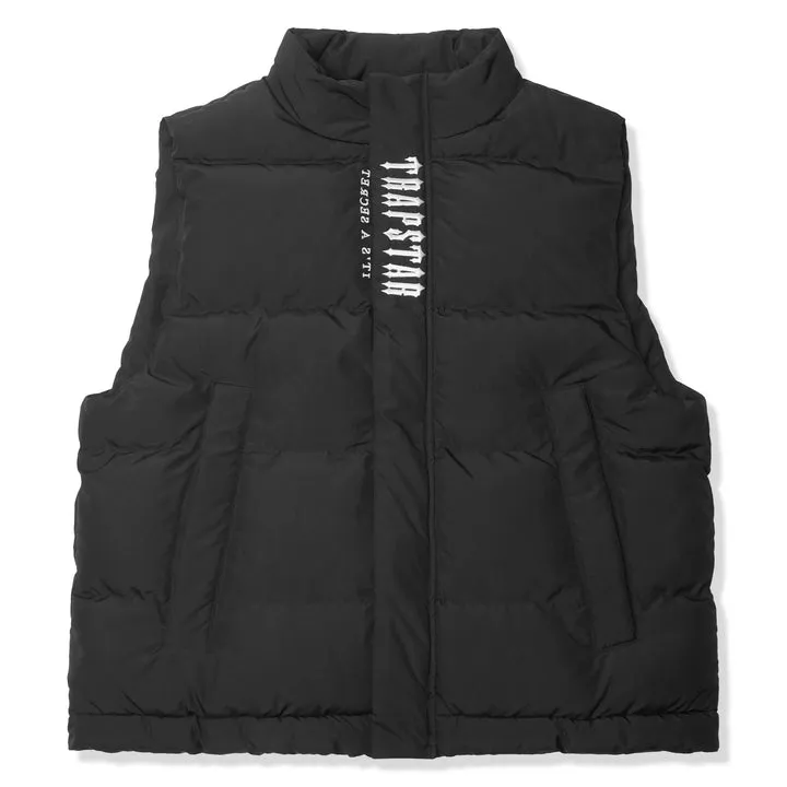 Trapstar Decoded Black White Gilet Trapstar Decoded Black White Gilet