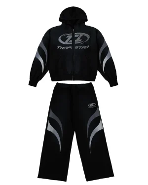 Trapstar Hyperdrive Black Tracksuit