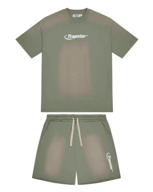 Trapstar Hyperdrive Fade - Gery Shorts Set