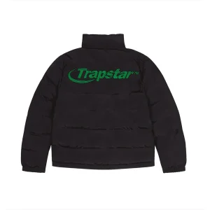 Trapstar Hyperdrive Puffer Jacket (Black Green)-1