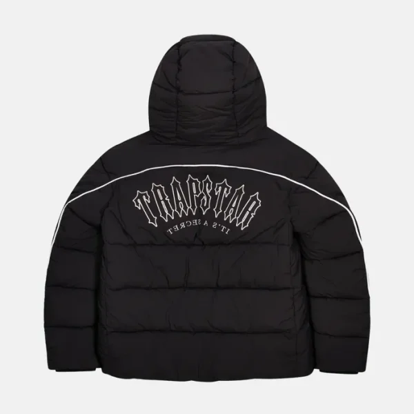 Trapstar Irongate Arch Pipping Puffer - Black White-1