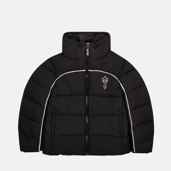 Trapstar Irongate Arch Pipping Puffer - Black White-2