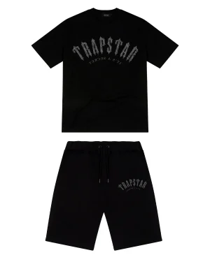 Trapstar Irongate Camo Black Black Shorts Set