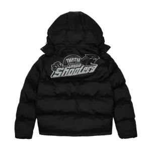Trapstar Shooters Hooded Puffer Jacket - Black Reflective-1