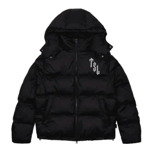 Trapstar Shooters Hooded Puffer Jacket - Black Reflective