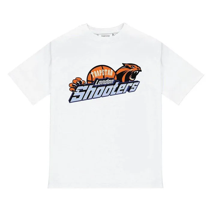 Trapstar Shooters T Shirt- White Orange Trapstar Shooters T Shirt- White Orange