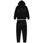 Trapstar Shooters Tracksuit - Black Red