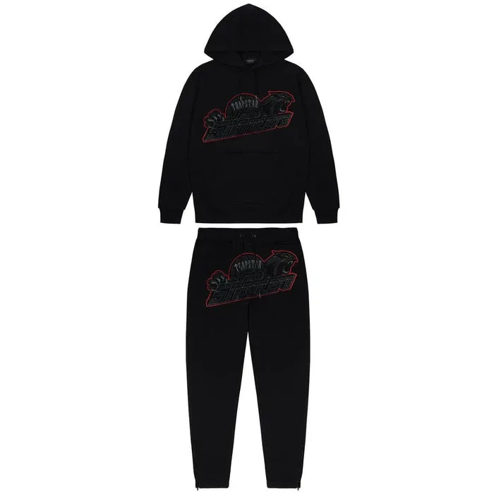 Trapstar Shooters Tracksuit - Black Red Trapstar Shooters Tracksuit - Black Red