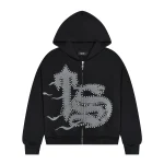 Trapstar TS Script Black Hoodie