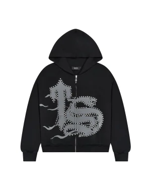 Trapstar TS Script Black Hoodie