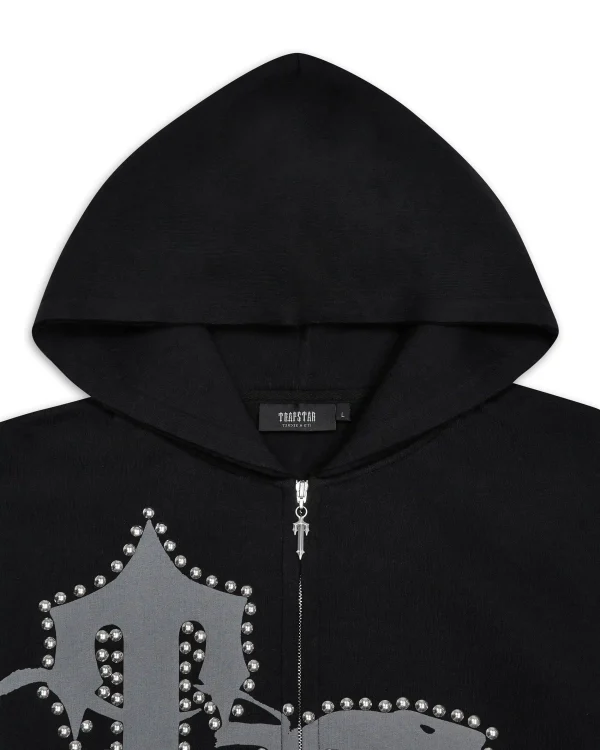 Trapstar TS Script Black Hoodie-7
