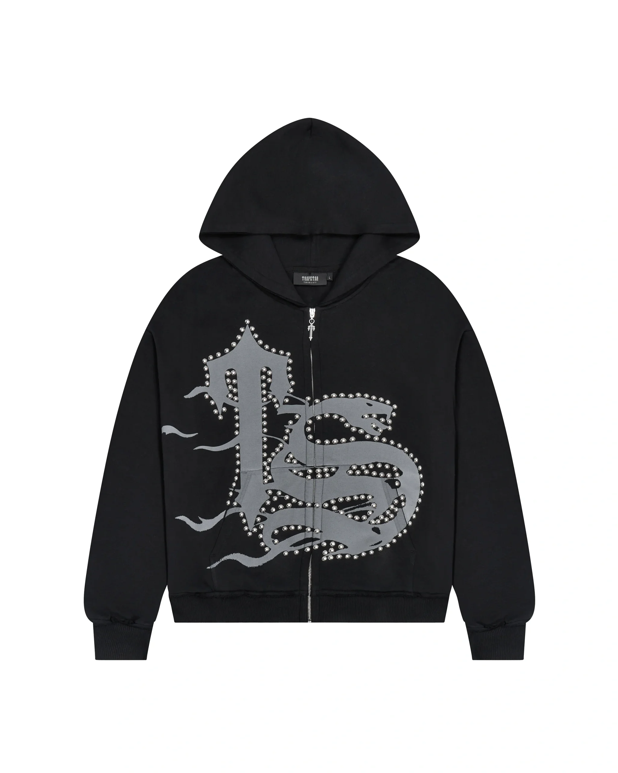 Trapstar TS Script Black Hoodie Trapstar TS Script Black Hoodie