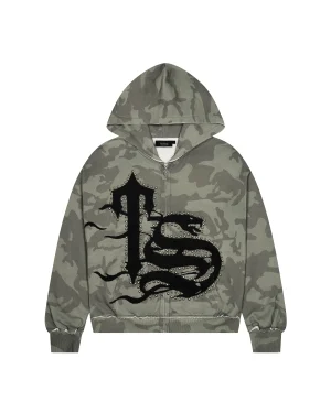 Trapstar TS Script Camo Hoodie