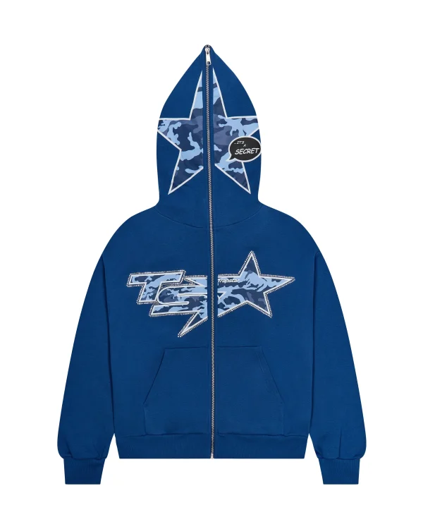 Trapstar TS Star Rhinestone Blue Tracksuit-1