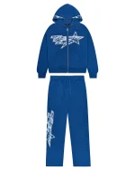Trapstar TS Star Rhinestone Blue Tracksuit
