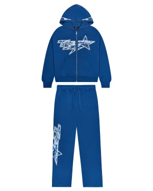 Trapstar TS Star Rhinestone Blue Tracksuit